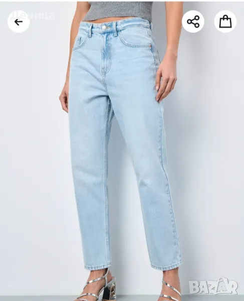 Дънки размер 42 Талия едностранно на едната страна 40см , снимка 1