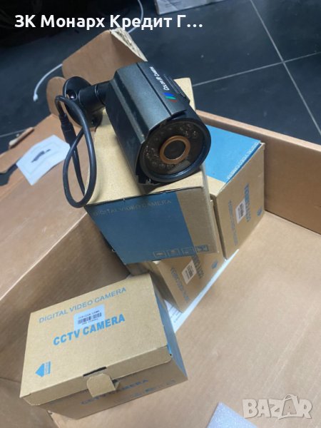 Охранителни камери color ir camera 5 броя с окабеляване, снимка 1