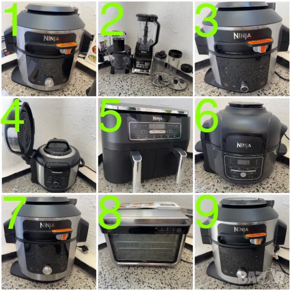 Уреди Ninja - Мултикукър, Блендер, Фритюрник с Горещ Въздух/Еър Фрайер, Кухненски Робот, Фурна!, снимка 1