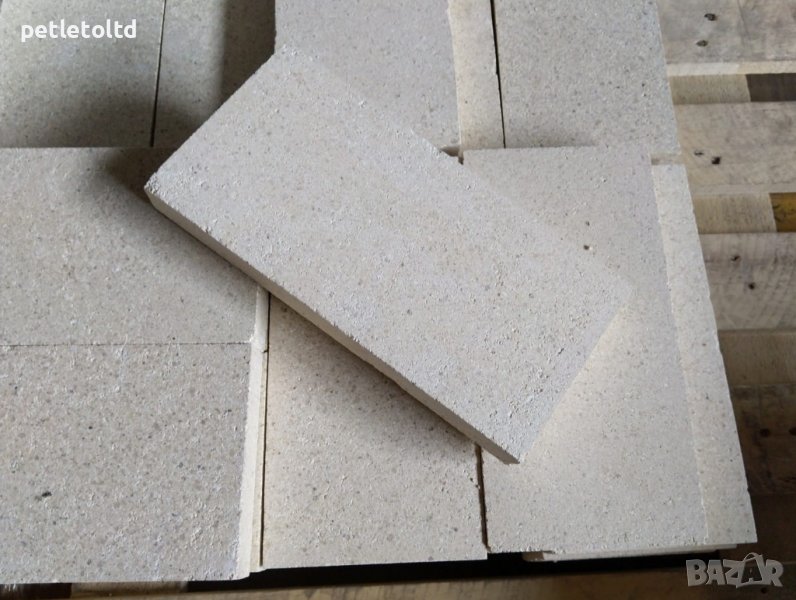 Тухли огнеупорни 230 мм Х 114 мм Х 25 мм, снимка 1