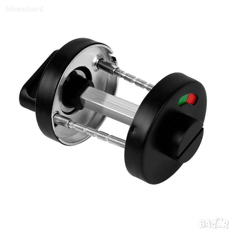 Брава за тоалетна врата с индикатор за заетост неръждаема стомана НОВА, снимка 1