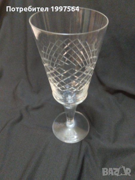 Кристални чаши за вино или шампанско - 5 бр, снимка 1