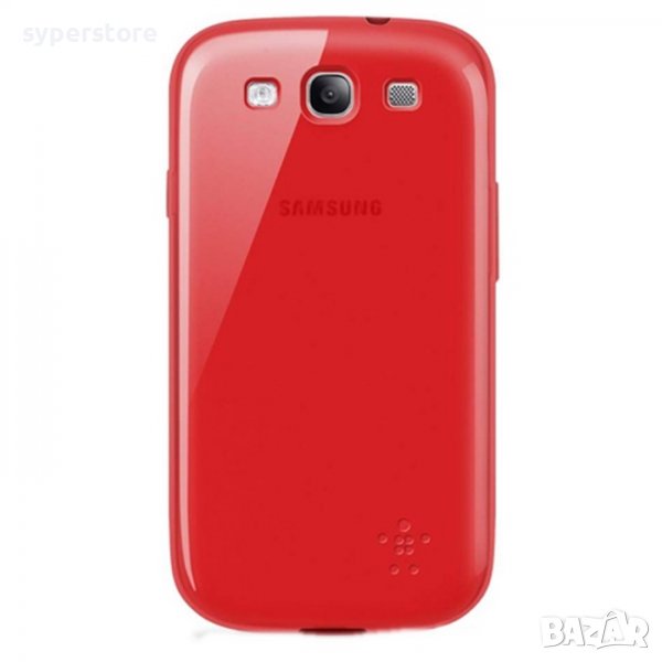 Гръб силиконов за Samsung S3, червен, SS300125, снимка 1