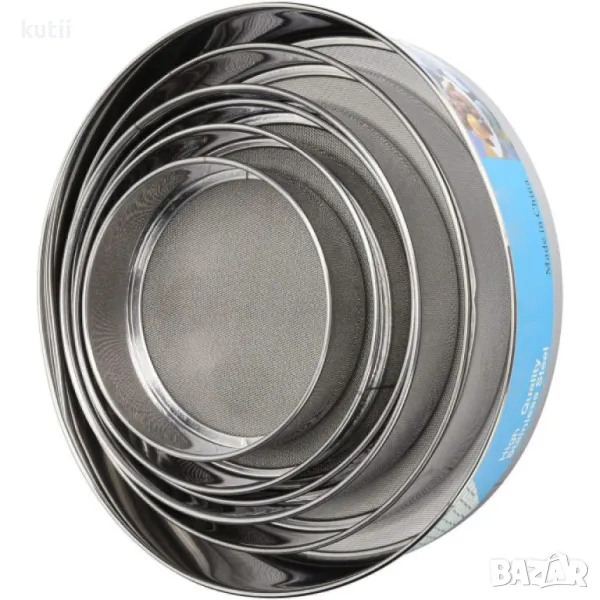 ⭐ СУПЕР ОФЕРТА ⭐🤩 ✳️ ОГРАНИЧЕНИ КОЛИЧЕСТВА!✅ ✅КОМПЛЕКТ ОТ 6 БР Сита от неръждаема стомана 🔥ПРОМО Ц, снимка 1