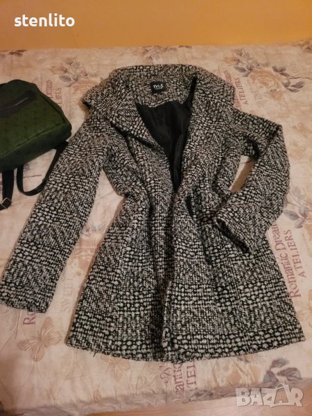 Дамско топло палто с качулка размер L, снимка 1