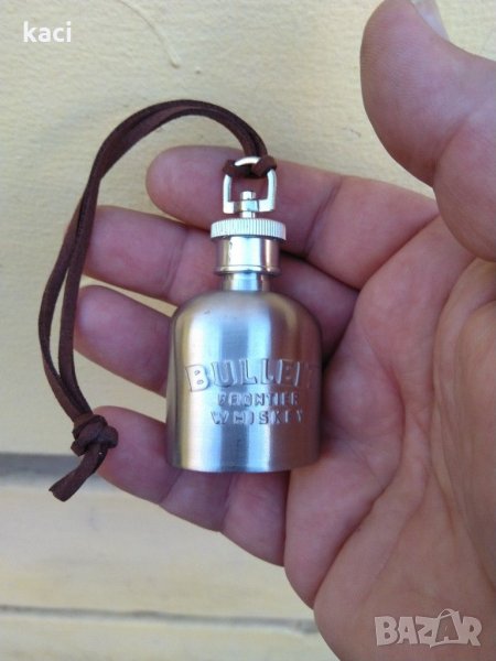 Метално стоманено шише / флашка става и за ароматизатор, снимка 1