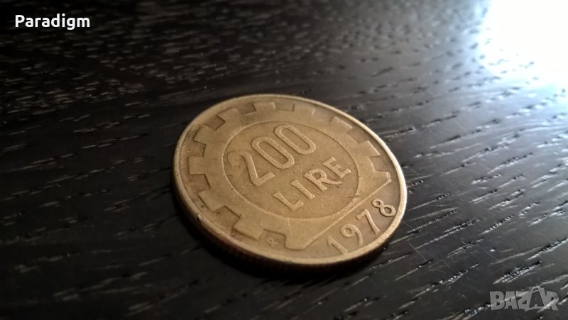 Монета - Италия - 200 лири | 1978г., снимка 1