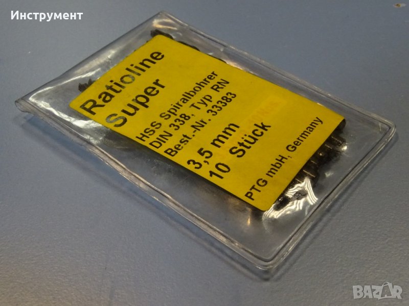 Свердло за метал ф3.5mm Ratioline Super HSS typ RN, снимка 1