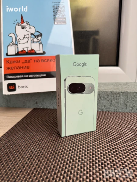 ⚠️НЕРАЗПЕЧАТАН❗️НОВ❗️ Google Pixel 9 Лизинг от 44лв/мес 128GB / Wintergreen / 5G Dual Sim 12Gb RAM, снимка 1