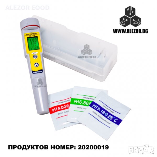 PH метър с автоматична температурна компенсация / Пх метър, 20200019, снимка 1