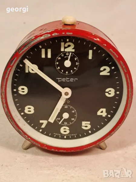 ретро немски часовник будилник Peter    22/5, снимка 1
