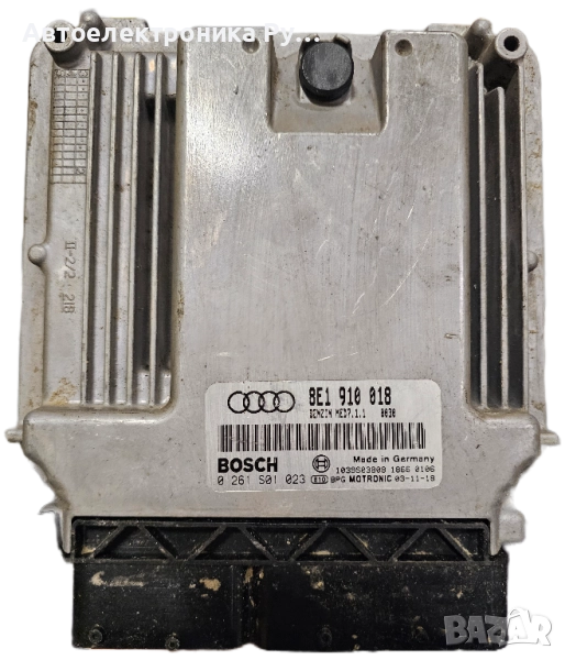 компютър AUDI A4 2.0 FSI BOSCH ,0 261 S01 023, 0261S01023, 8E1 910 018, 8E1910018, MED7.1.1, снимка 1