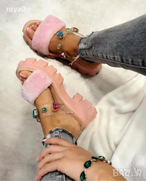 Равни чехли - розови, снимка 1