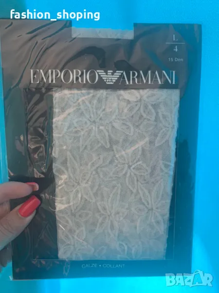 Фигурален чорапогащник Emporio Armani, размер L, снимка 1