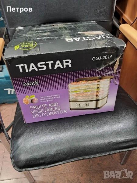 Уред за сушене на плодове,зеленчуци и месо на 5 нива TIASTAR GGJ-261A, снимка 1
