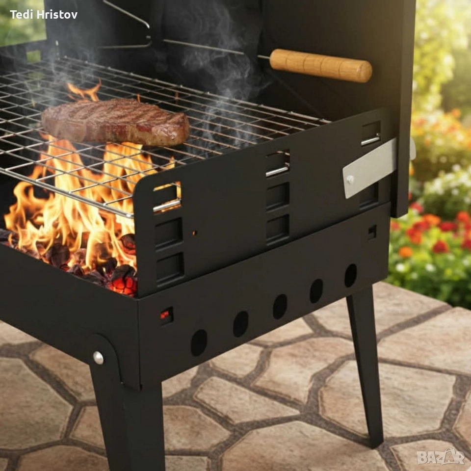 Градинска сгъваема скара за къмпинг и пикник, снимка 1