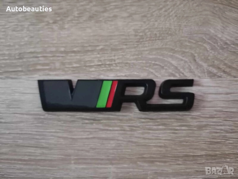 черна емблемa Skoda VRS, снимка 1