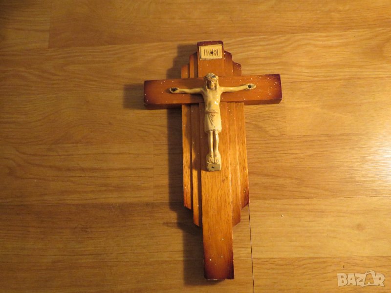 кръст разпятие Христово, Исус Христос 26 х 16 см бог религия, снимка 1