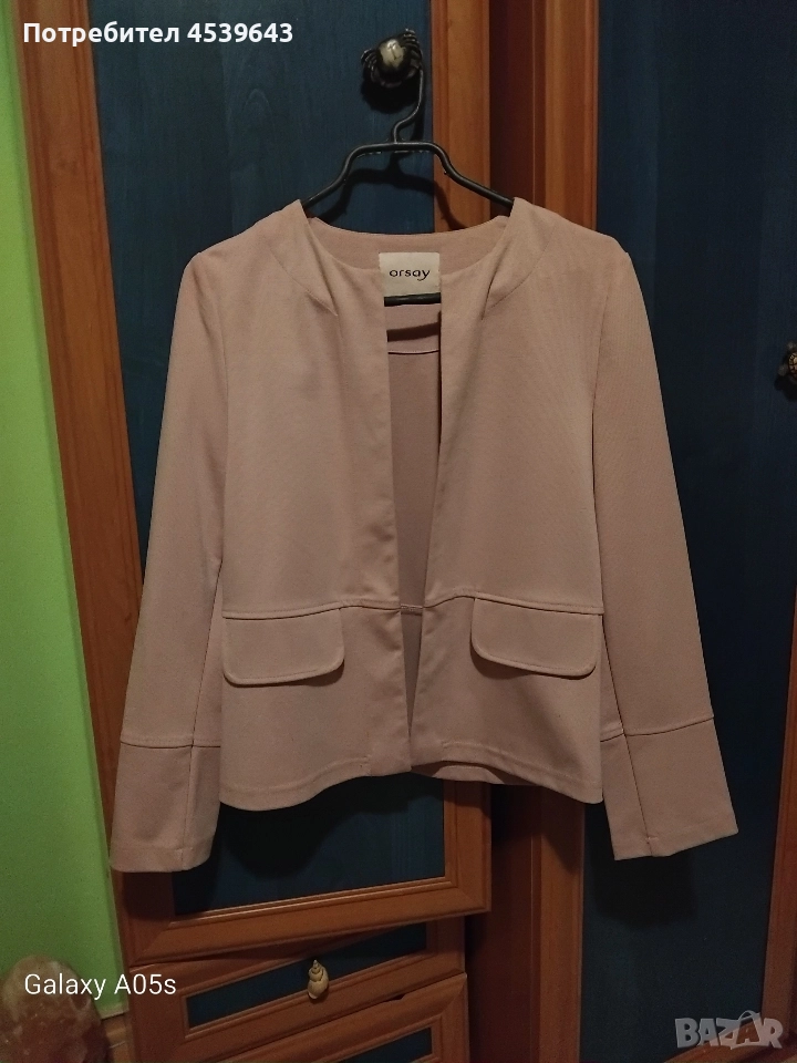 Дамско сако в цвят пудра Orsay, снимка 1