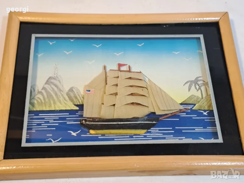 3D мини картина кораб    18/1, снимка 1