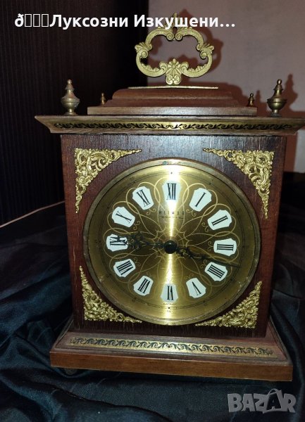 Старинен дървен часовник с съвременен механизъм, снимка 1