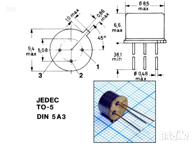 2Т6551/2Т6821В npn/pnp биполярни средномощни български транзистори , снимка 1