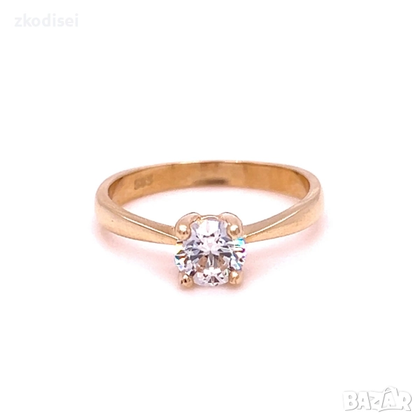 Златен дамски пръстен 2,85гр. размер:55 14кр. проба:585 модел:34423-6, снимка 1