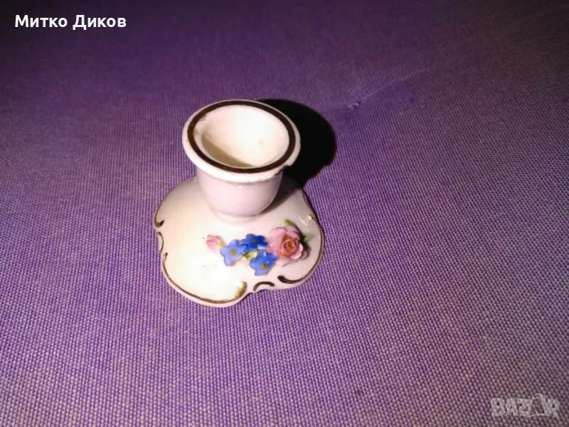 Порцеланова поставка стойка маркова немска за една свещ , снимка 1