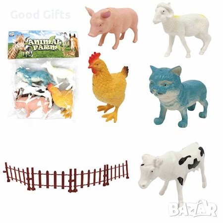 Комплект фигурки, домашни животни, за игра, снимка 1