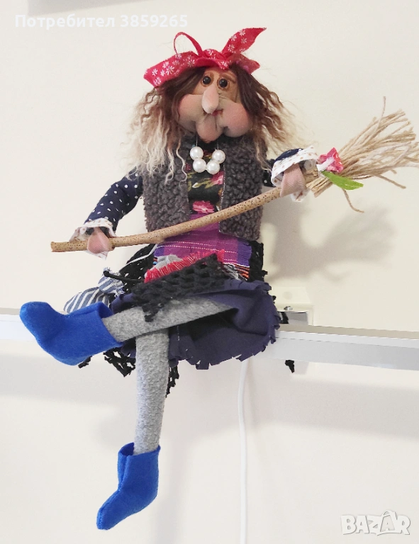 Кукла Баба Яга. Ръчно изработена., снимка 1