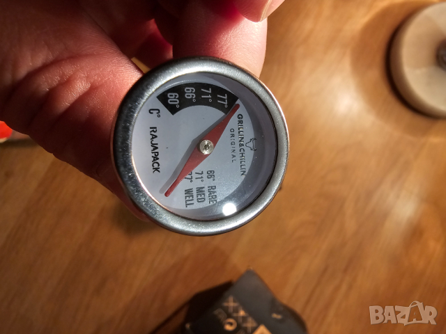 Оригинален марков термометър за барбекю шиш за месо - в помощ на всеки кулинар.