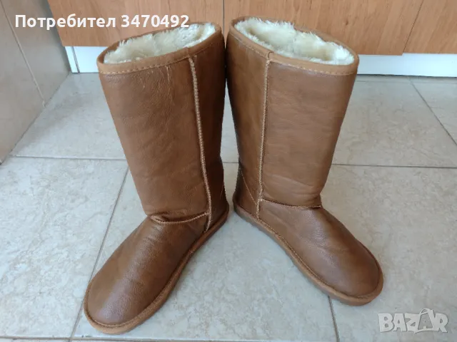 Високи  ботушки от синтетичен материал , снимка 4 - Дамски ботуши - 50110336