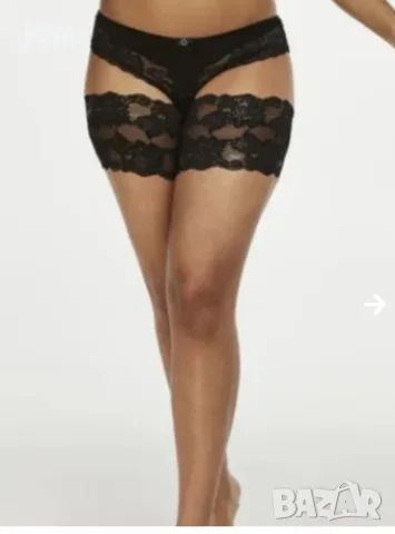 2XL Дантелени жартиери за бедра в бяло и черно , снимка 8 - Бельо - 56048812
