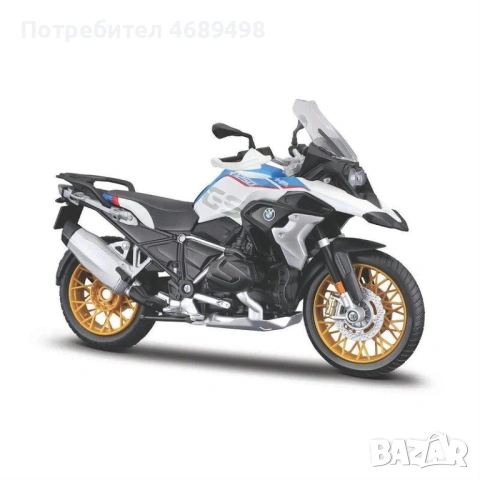 BMW R1250 GS – 1:12 DieCast мотоциклет модел – Bburago / Maisto