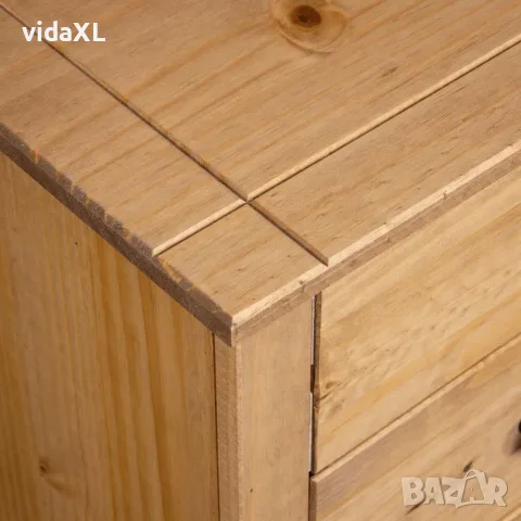 vidaXL Сайдборд, 46x40x89 см, бор масив, стил Панама, снимка 6 - Бюфети - 56146538