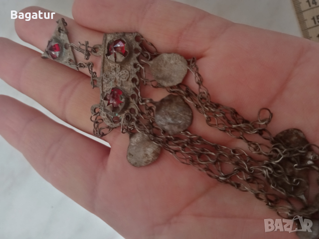 Трепка, накит, възрожденски,наушник,от на баба скрина, снимка 7 - Антикварни и старинни предмети - 44725464