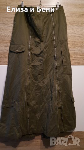 Макси размер милитъри карго дълга спортна пола, снимка 1