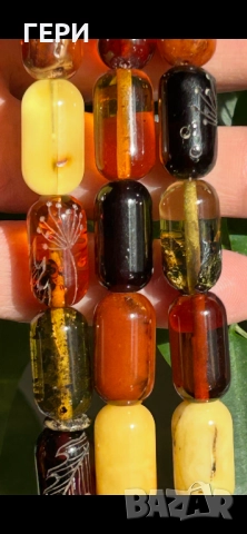 Броеница кехлибар 45 зърна, снимка 2 - Антикварни и старинни предмети - 52726680