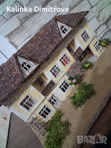 Макет на старинна къща-ръчна изработка., снимка 9 - Декорация за дома - 52806848