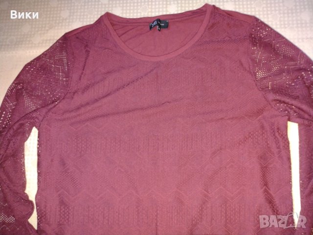 Бордо блуза Reserved, снимка 8 - Блузи с дълъг ръкав и пуловери - 34520702