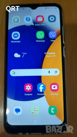 телефон Самсунг,с калъф,зарядно,протектор