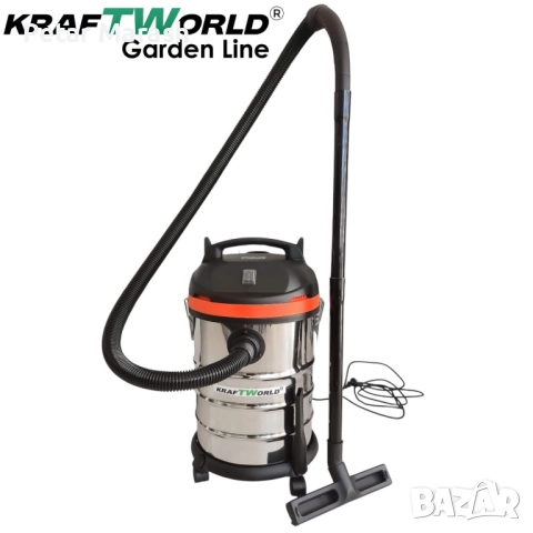 Строителна Прахосмукачка Kraftworld 3в1 – Сухо, Мокро и Издухване | 1400W | 30L | IPX4, снимка 7 - Други инструменти - 52303545