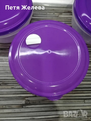 Пластмасови купи с капак (3броя), снимка 3 - Кутии за храна - 50725147