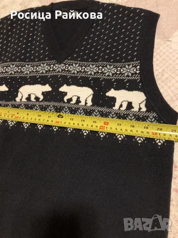 Мъжки Коледен елек, М, снимка 5 - Блузи - 48525049