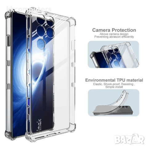 IMAK Удароустойчив TPU Калъф за ZTE nubia RedMagic 11 Pro 5G / 11 Pro+ 5G - Airbag технология, вкл. , снимка 4 - Резервни части за телефони - 52481522