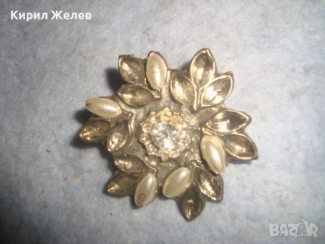 СТАРА ПОСРЕБРЕНА РЕТРО АРТ БРОШКА ВИНТИДЖ НАКИТ БИЖУ 70551, снимка 4 - Други - 37692157
