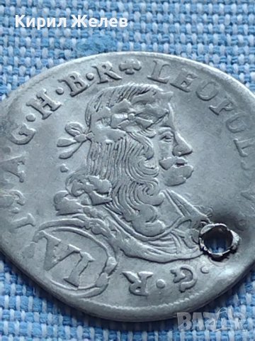 Сребърна монета 6 кройцера 1682г. Сент Виет Каринтия Леополд първи 13782, снимка 2 - Нумизматика и бонистика - 42915784