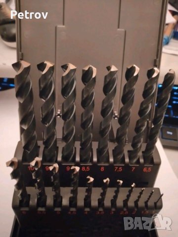 WÜRTH - HSS DIN 338, Typ N - Germany - ЧИСТО НОВ PROFI-SET 19 Свредла 1-10 mm в Касета/WÜRTH Germany, снимка 2 - Бормашини - 40763303