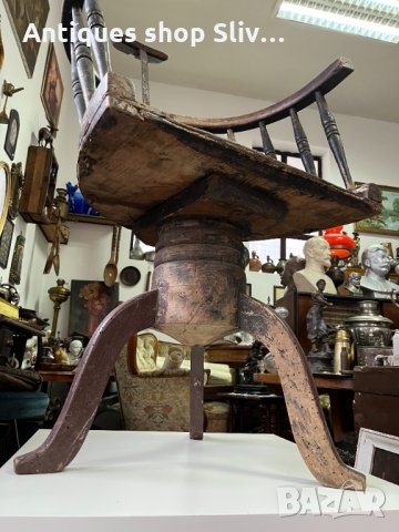 АНТИКА!!! Рядък бръснарски стол №1537, снимка 3 - Антикварни и старинни предмети - 35161863