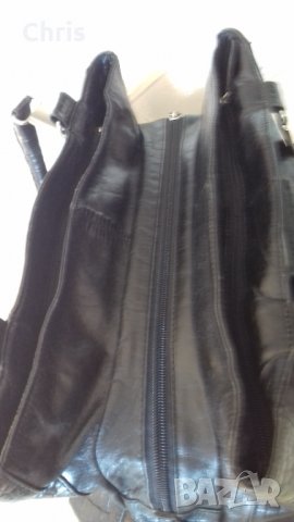 Черна чанта - естествена кожа, снимка 11 - Чанти - 31321257